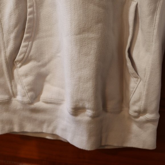 Champion Reverse Weave White & Gold Spellout Hoodie Small - Picture 4 of 15